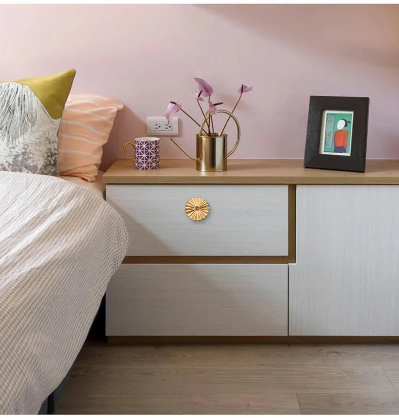 Wv Gold Handles Cabinet Storage Door Knobs Furniture