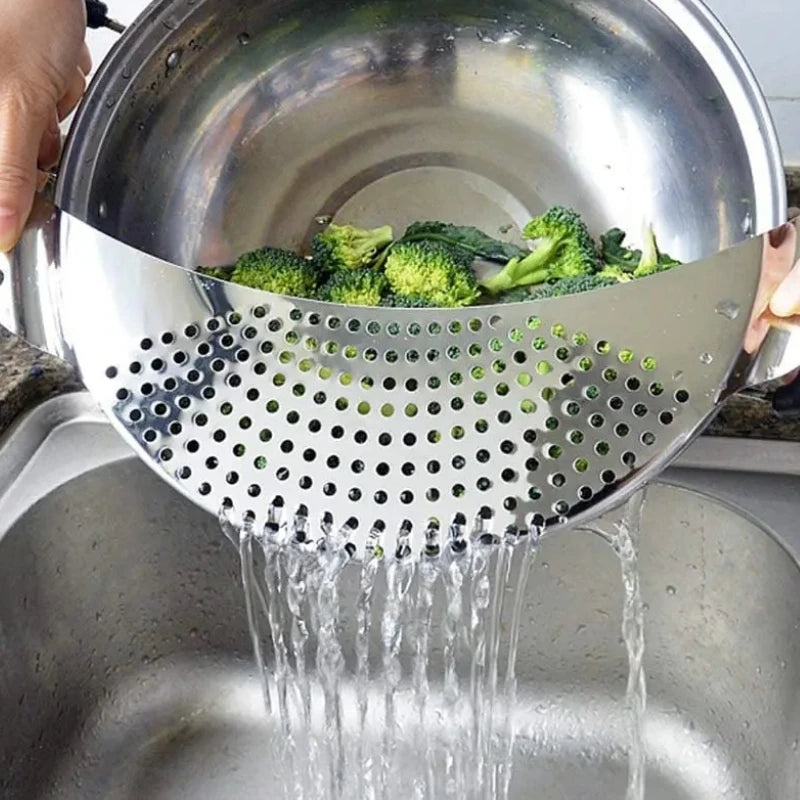 Pot Strainer Pan Drainer Easy Draining Pot Strainer