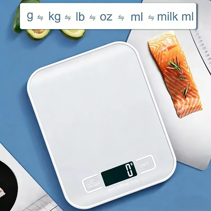 Digital Scale 10/5kg-1g Led Display Stainless Steel Panel