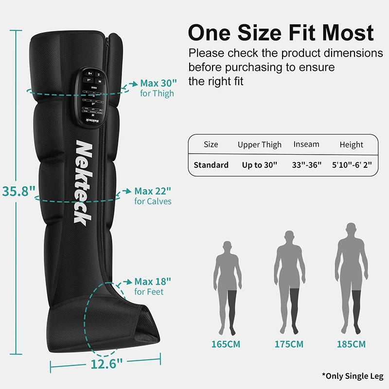 Nekteck Air Pressure Leg Massager Cordless Foot Massage