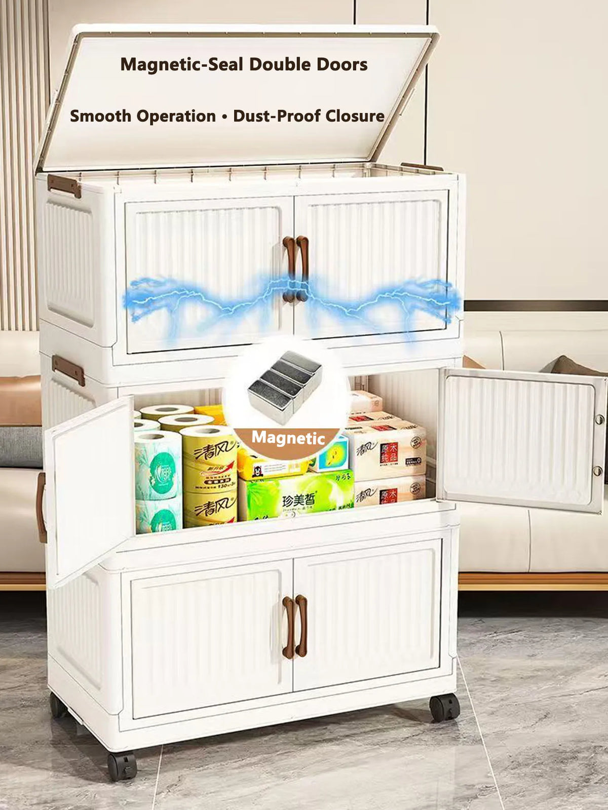 Multi Specification Storage Cabinet Folding Cabinet Clothes Snack