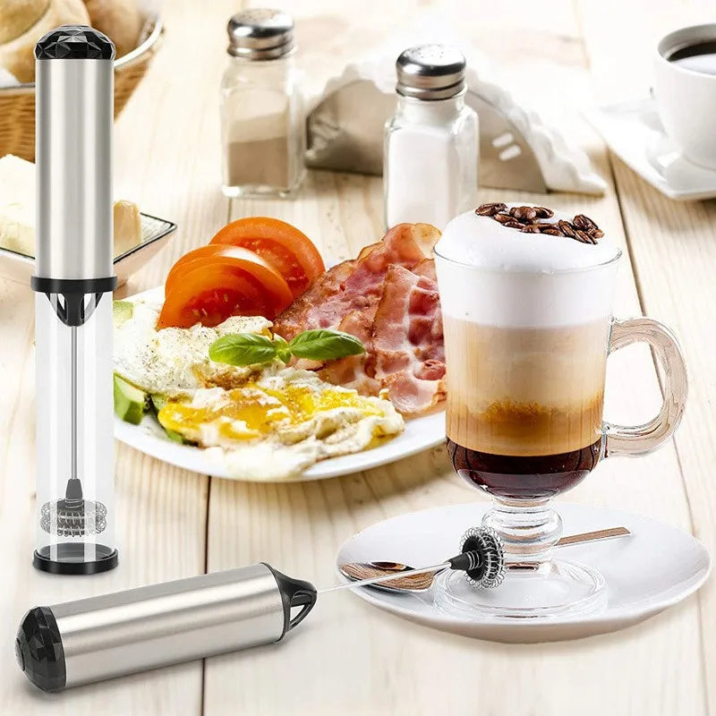 Electric Milk Frother Foam Maker Handheld Coffee Foamer