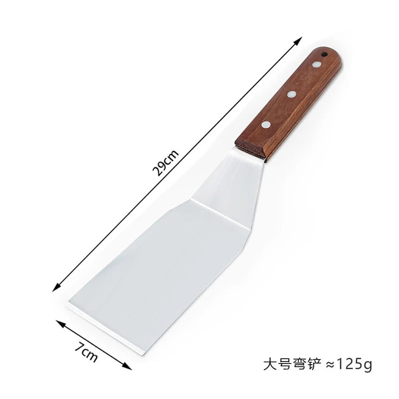 Stainless Steel Spatula Grill Scraper Non Stick Durable