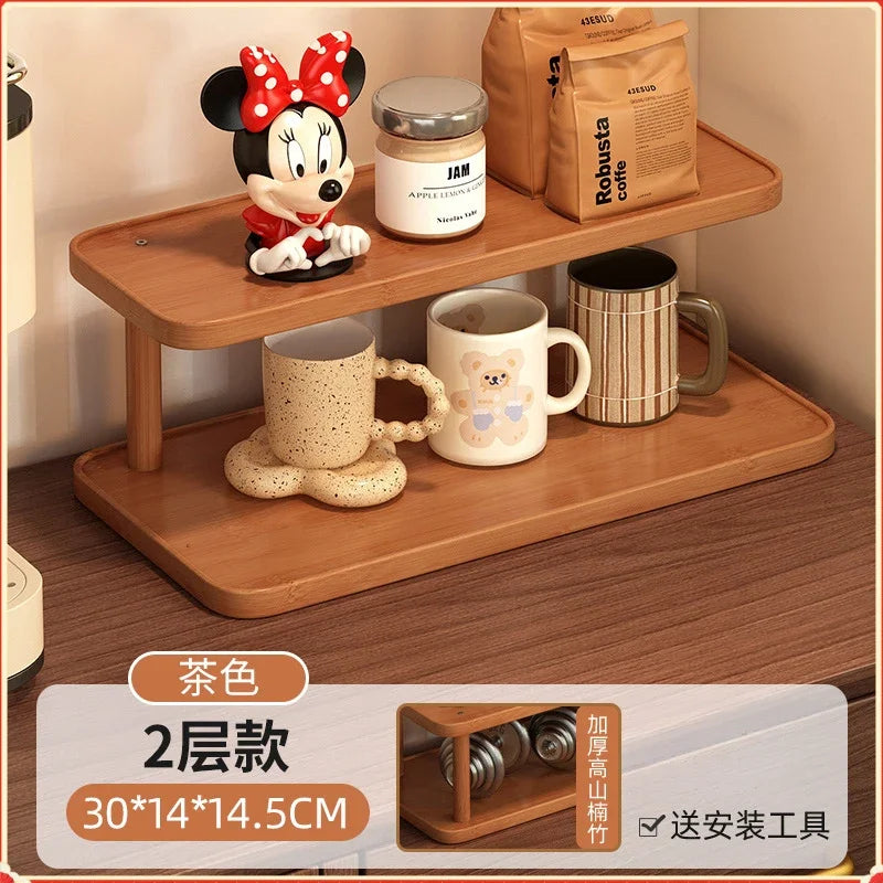 Mid-Century Vintage Coffee Mug Holder Multi-Layer Desktop Cup