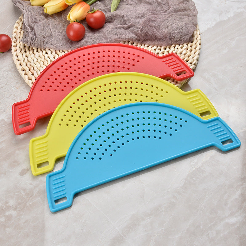 Pan Pot Strainer Plastic Pasta Spaghetti Practical Draining