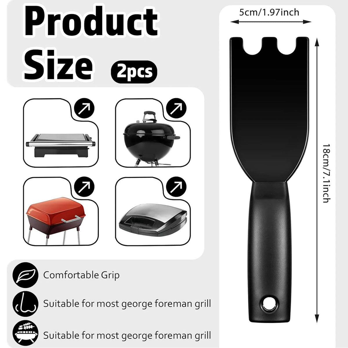 Grill Scraper Spatula George Foreman Other Indoor Grills