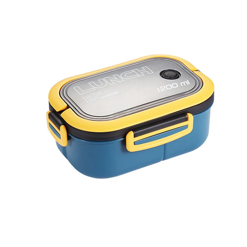 Double-Layer Lunch Box Compartment Fruit Food Box Microwave