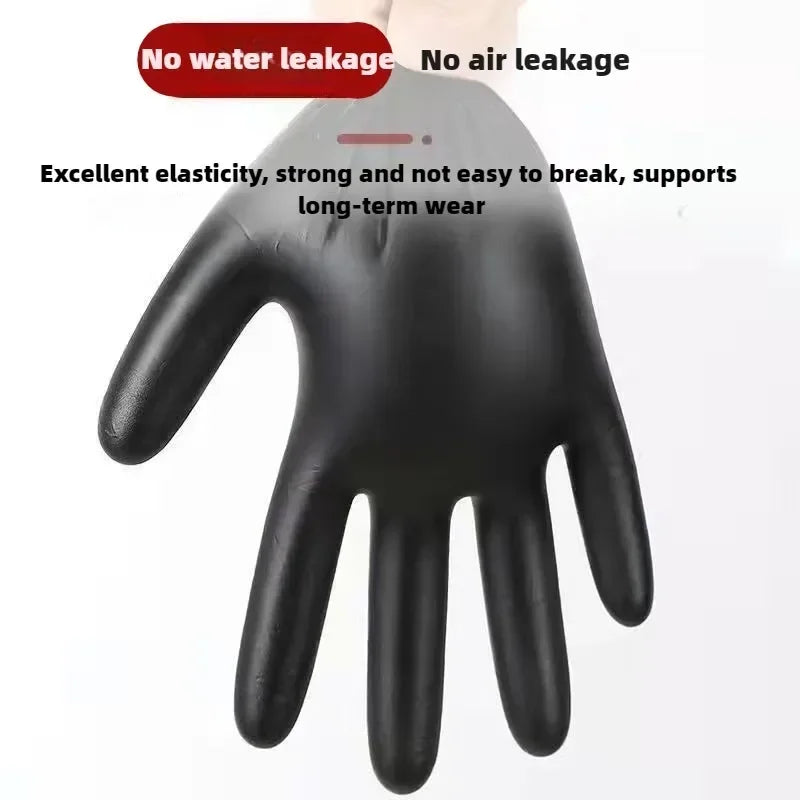 Disposable Gloves In Package Black Nitrile Gloves Cooking