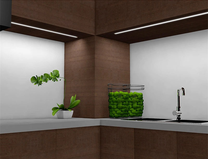 45degree Hidden Lighting Hard Bar Light Invisible Recessed