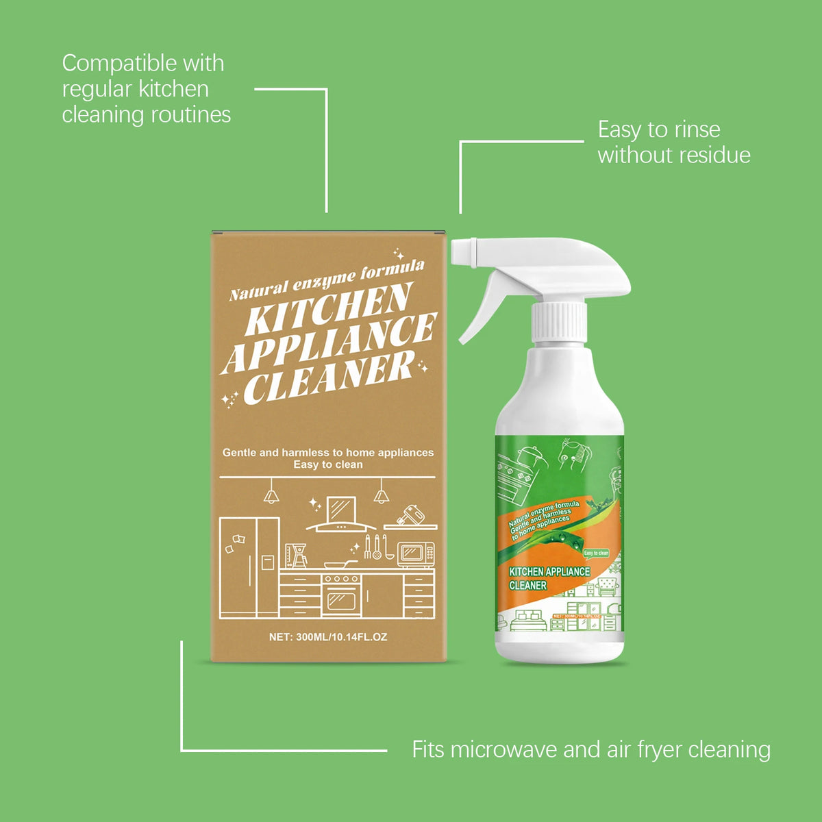 300ml Degreaser Spray Multi Purpose Appliance Cleaner Heavy