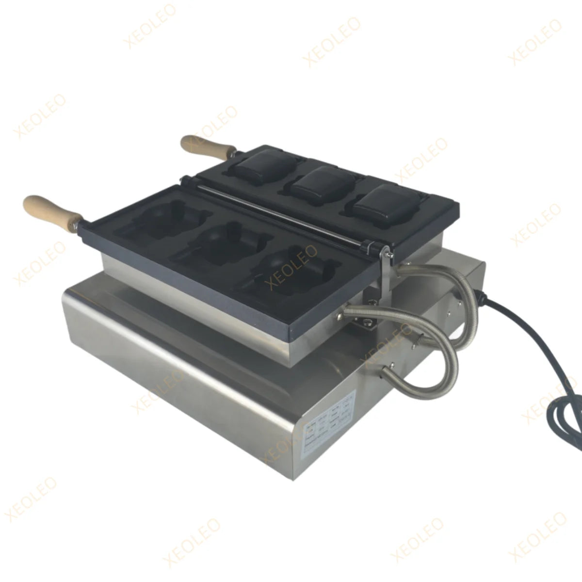 Xeoleo Electric Cartoon Kitty Cat Waffle Machine 1800w