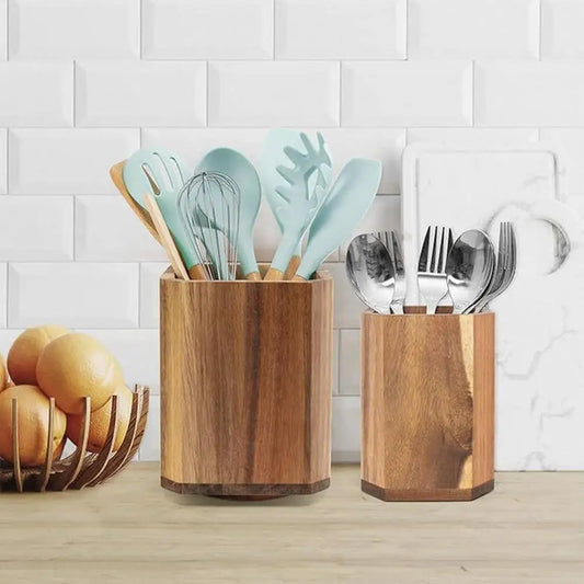 Utensil Organizer Wooden Utensil Holder Wood Utensil Holder