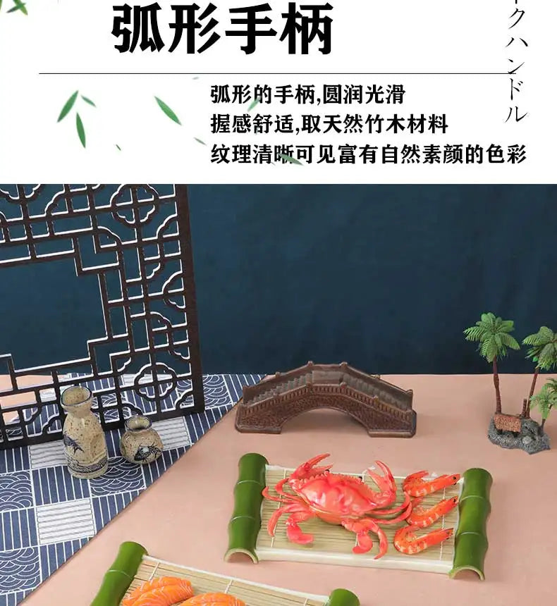 Japanese Dish Pot Dish Creative Tableware Bamboo Curtain