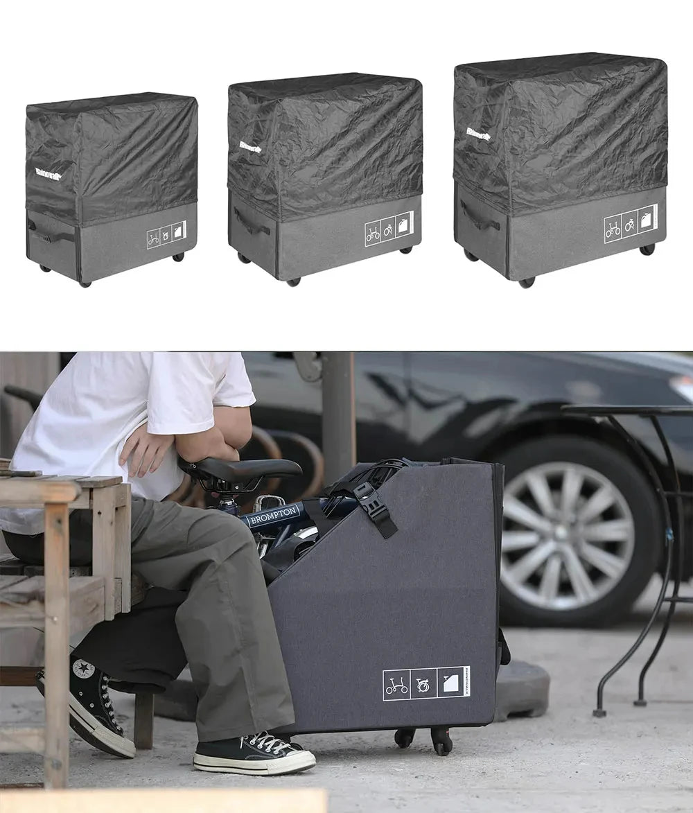Rhinowalk Folding Bike Storage Box Quick Release Wheel