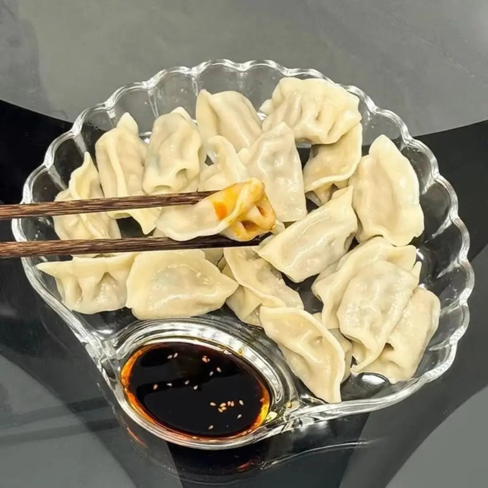 Transparent Shell Dish Vinegar Discs Creative Dumpling Plate