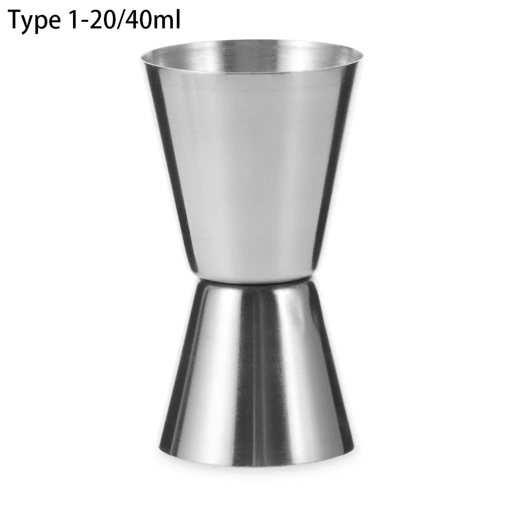 15/30ml Or 25/50ml Stainless Steel Cocktail Shaker Measure