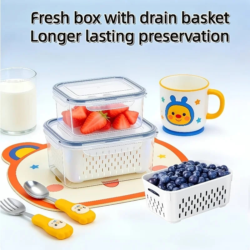 4pcs/Set Leak-Proof Food Storage Containers-Airtight Stackable