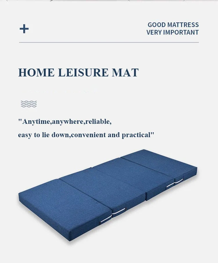 3-In-1 Foldable Mattress - Sponge Pad Yoga/Napping/Floor Sitting