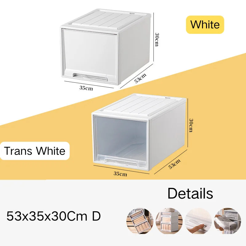 Stacking Storage Drawer Boxes Large Capacity Wardrobe Drawer