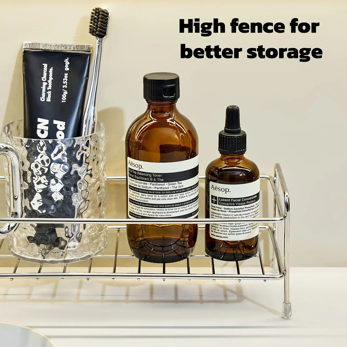 Desktop Metal Countertop Organizer Rack Multi Purpose Storage