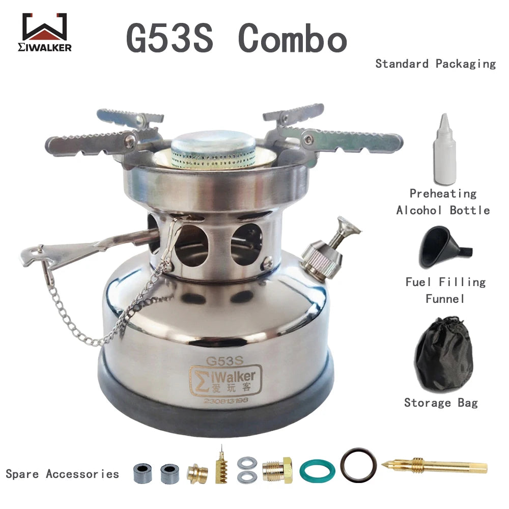 Iwalker G53s Outdoor Camping Fuel Stove Silent Burner