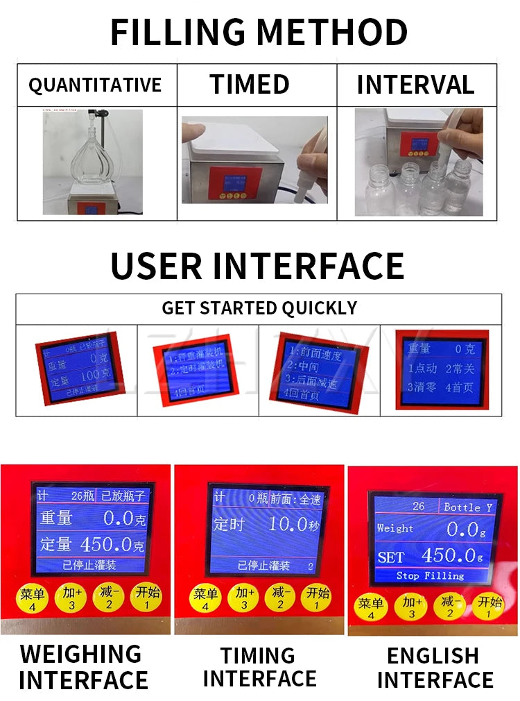 5kg Smart Honey Filling Machine Commercial Gear Pump