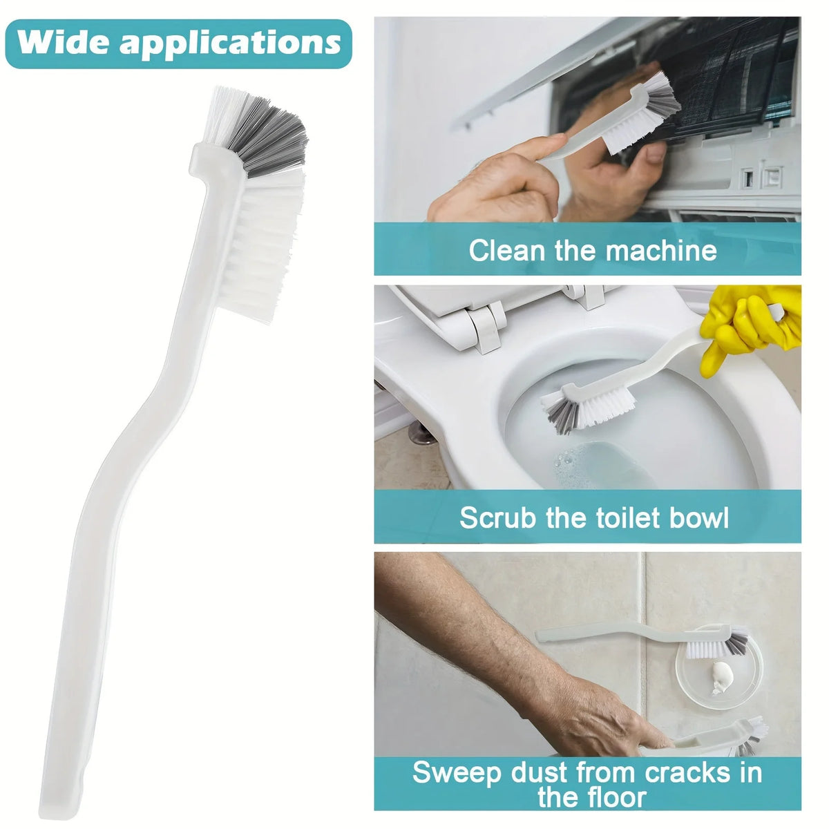 5pcs Cleaning Dish Scrub Brush Sink Bathroom Brushes