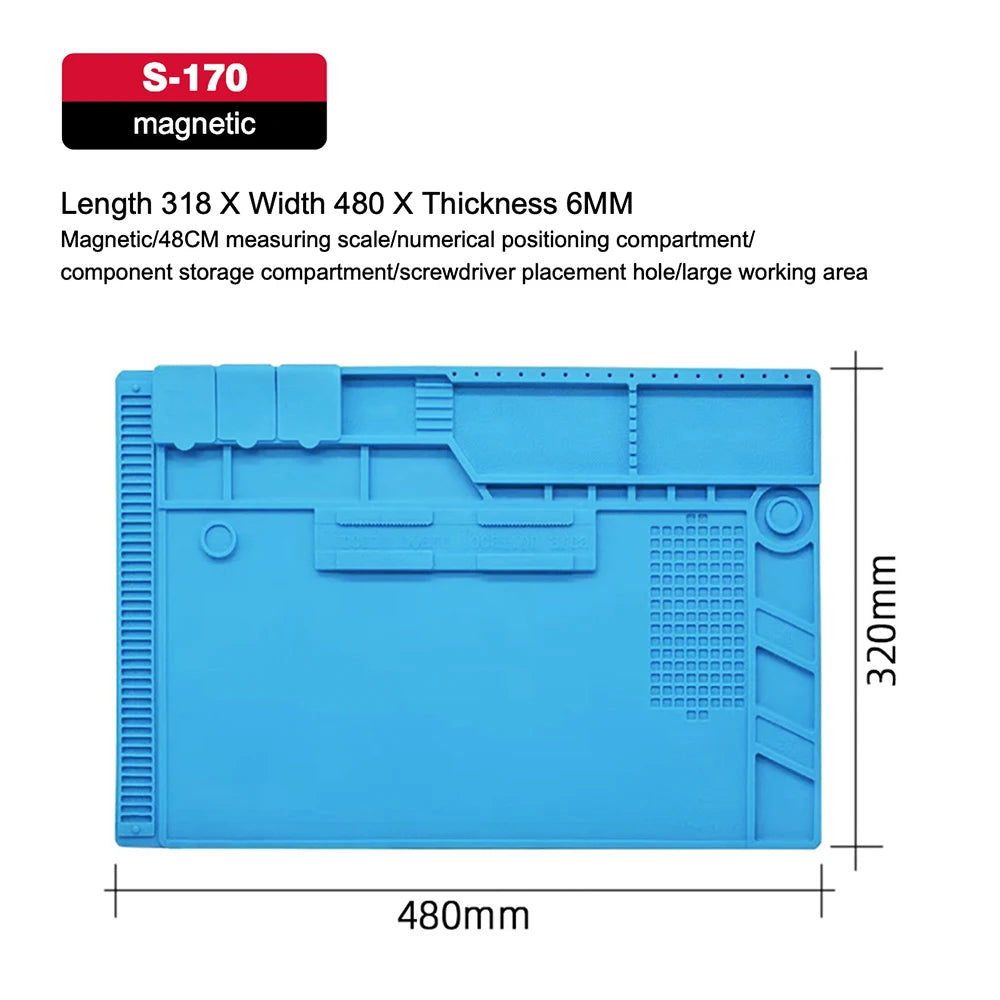 Soldering Silicone Mat Work Mat Heat Anti-Static Esd