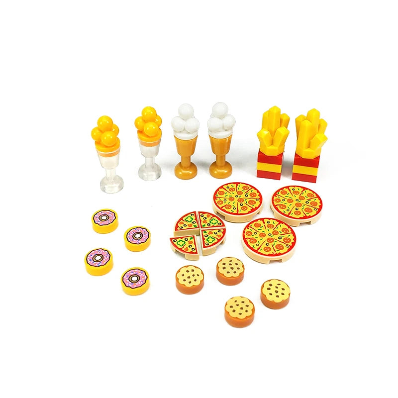 City Friend Food Hamburger Chips Bread Roast Chicken
