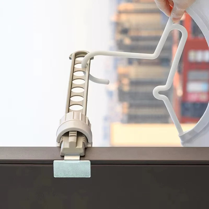 1pcs Travel Clothes Hanger Window Frame Hanging Drying