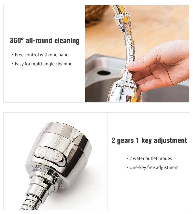 2/3 Mode Faucet 360 Degree Rotation Filter Extension
