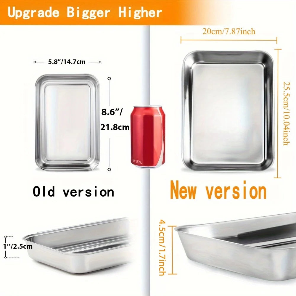 3pcs Stainless Steel Food Containers - Leakproof &