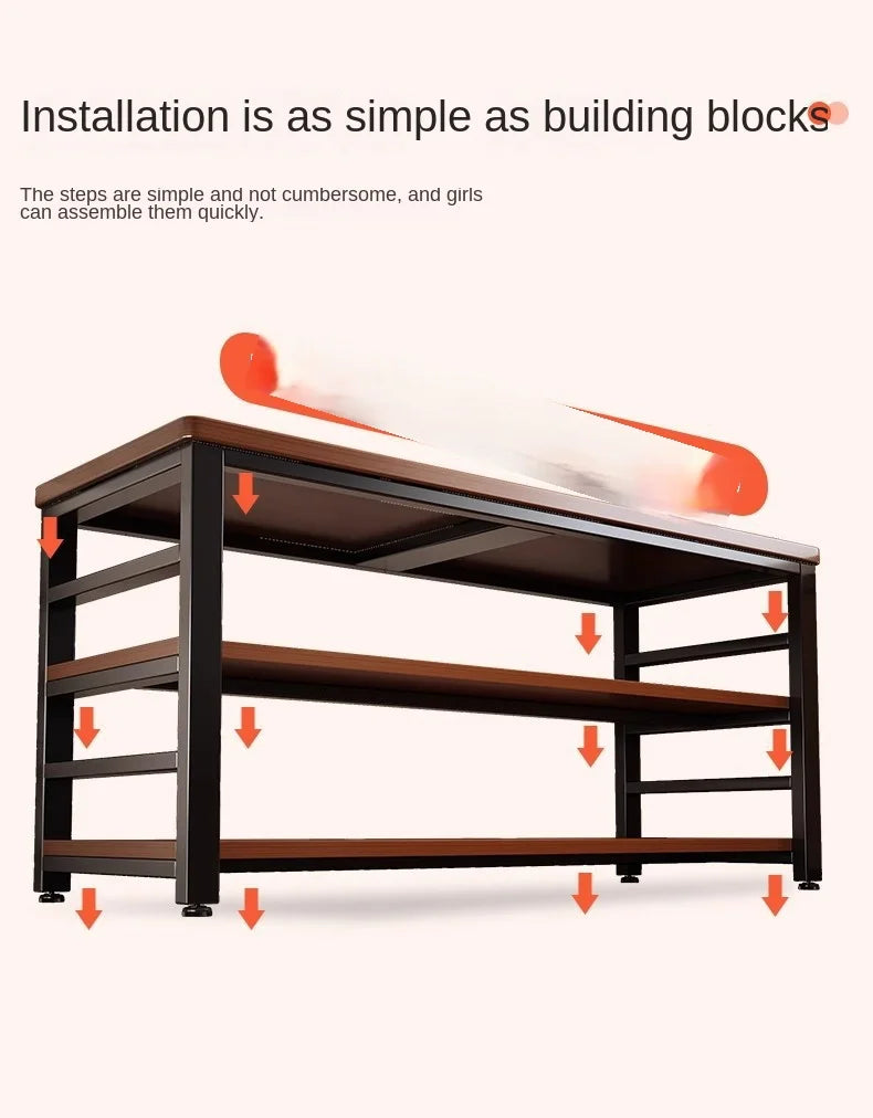 Storage Rack Floor-Standing Multi-Tiered Workbench Storage