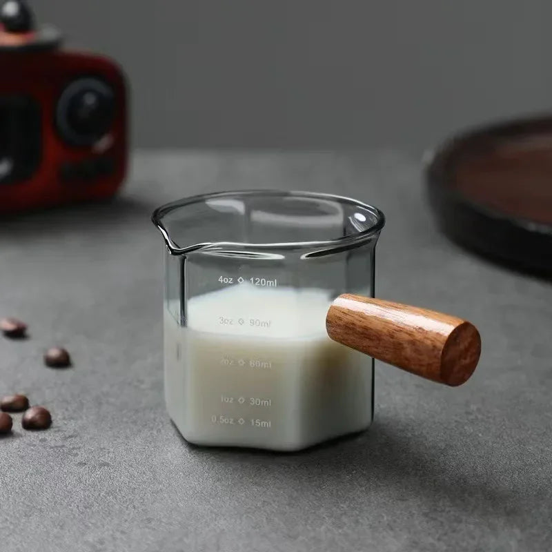 120ml Espresso Extraction Cups Glass Coffee Cup Scale