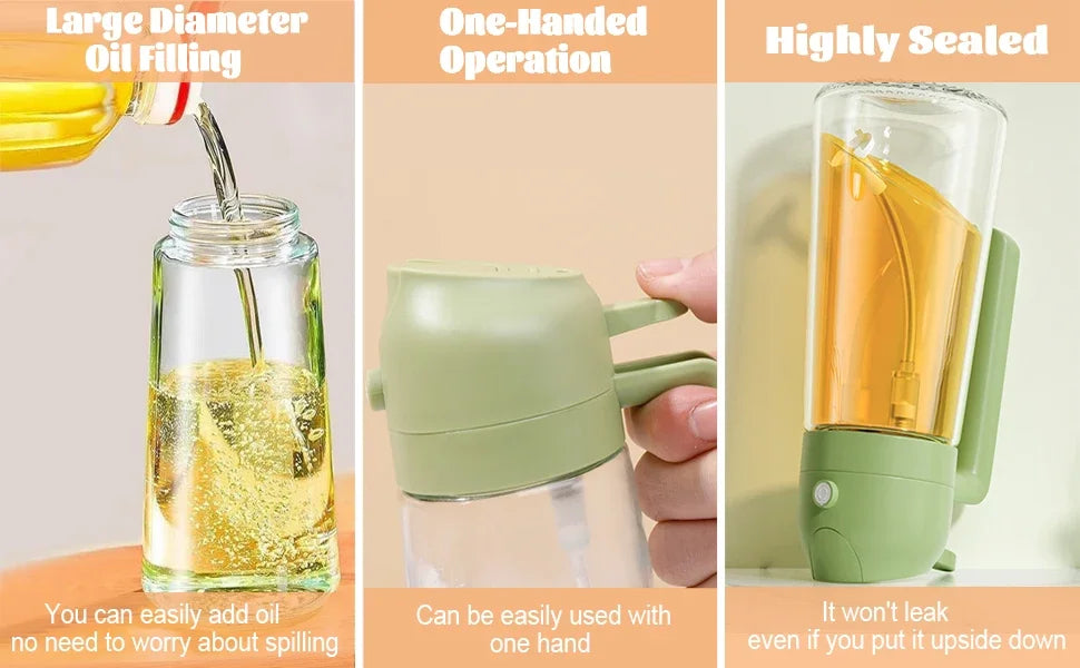 2pcs Oil Spray Dispenser Sprayer Pourer Oil Empty