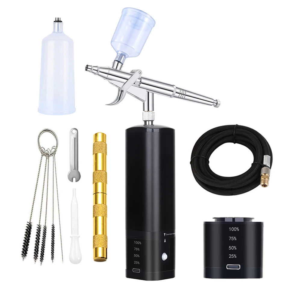Tm100-116w Professional Mini Airbrush Compressor Kit Cake