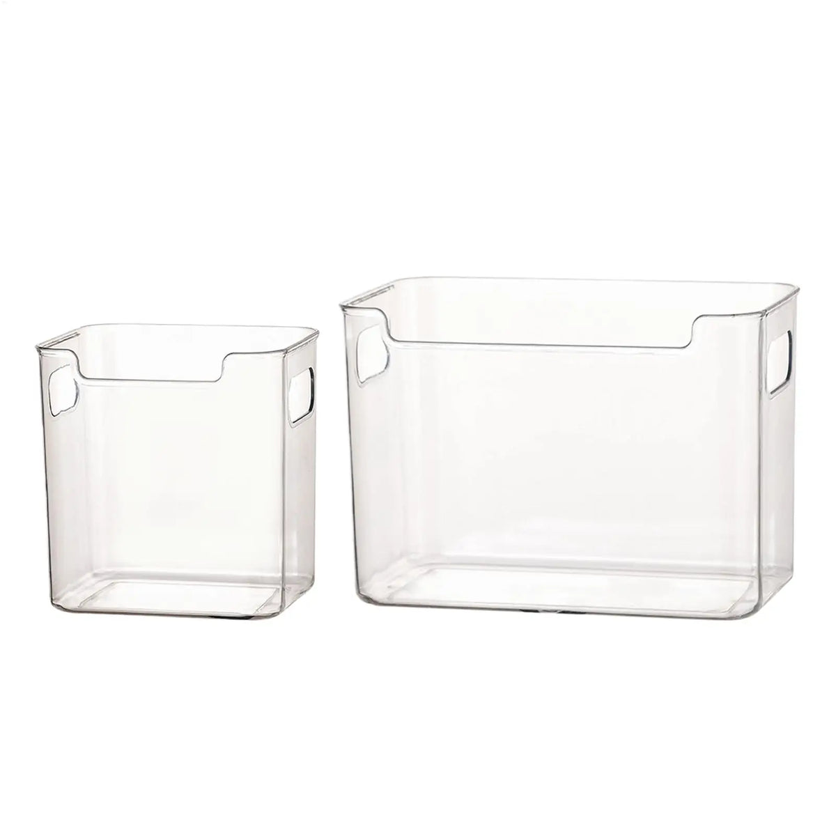 Stackable Clear Refrigerator Organizer Bins Freezer Pantry Food