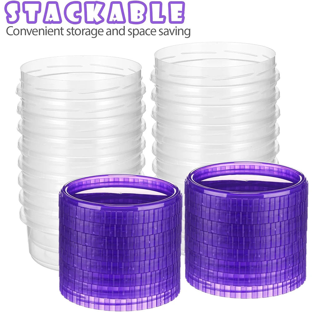 Plastic Freezer Containers Food Storage Twist Top Food