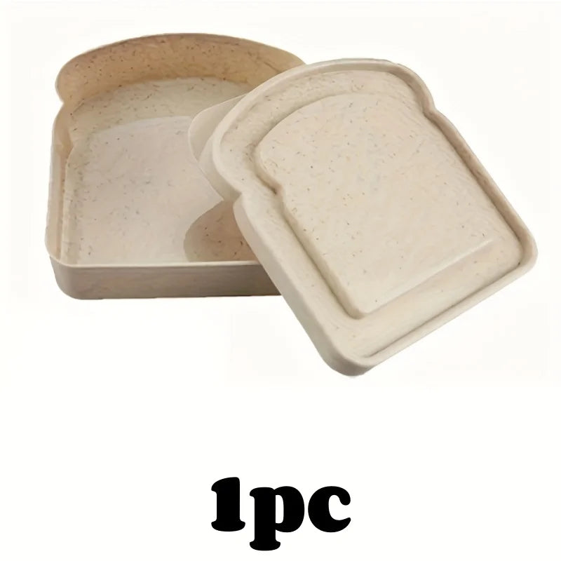 1/3pcs Reusable Bento Sandwich Box Lid Microwave Safe