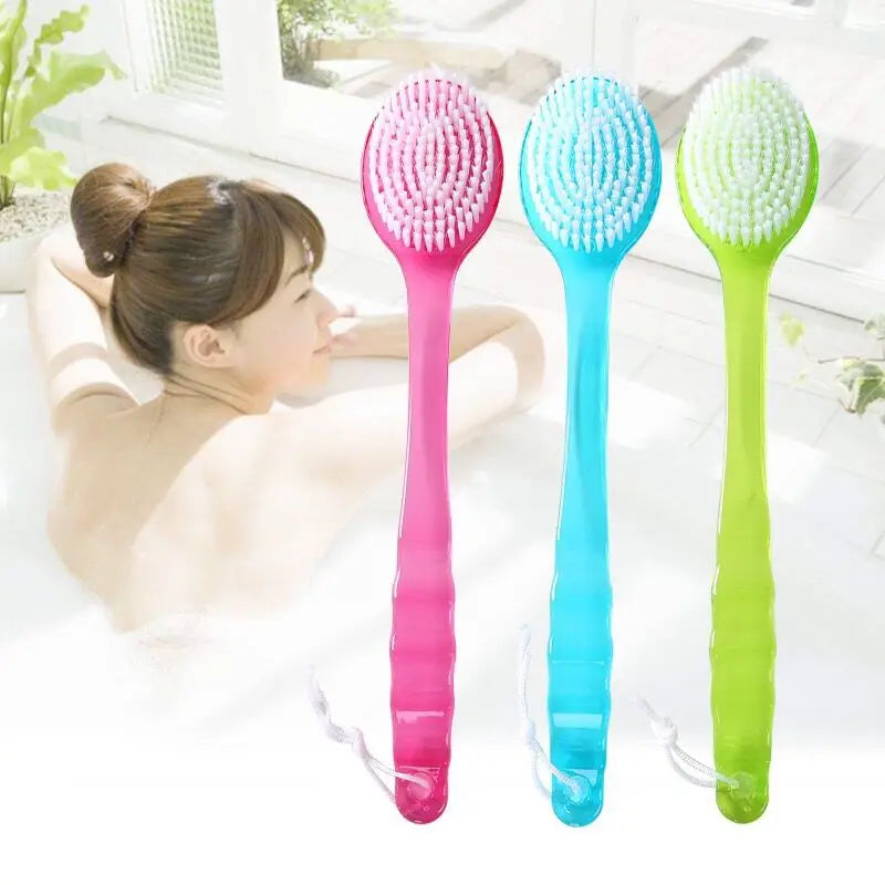 1pc Long Handle Bath Brush Soft Hair Bath