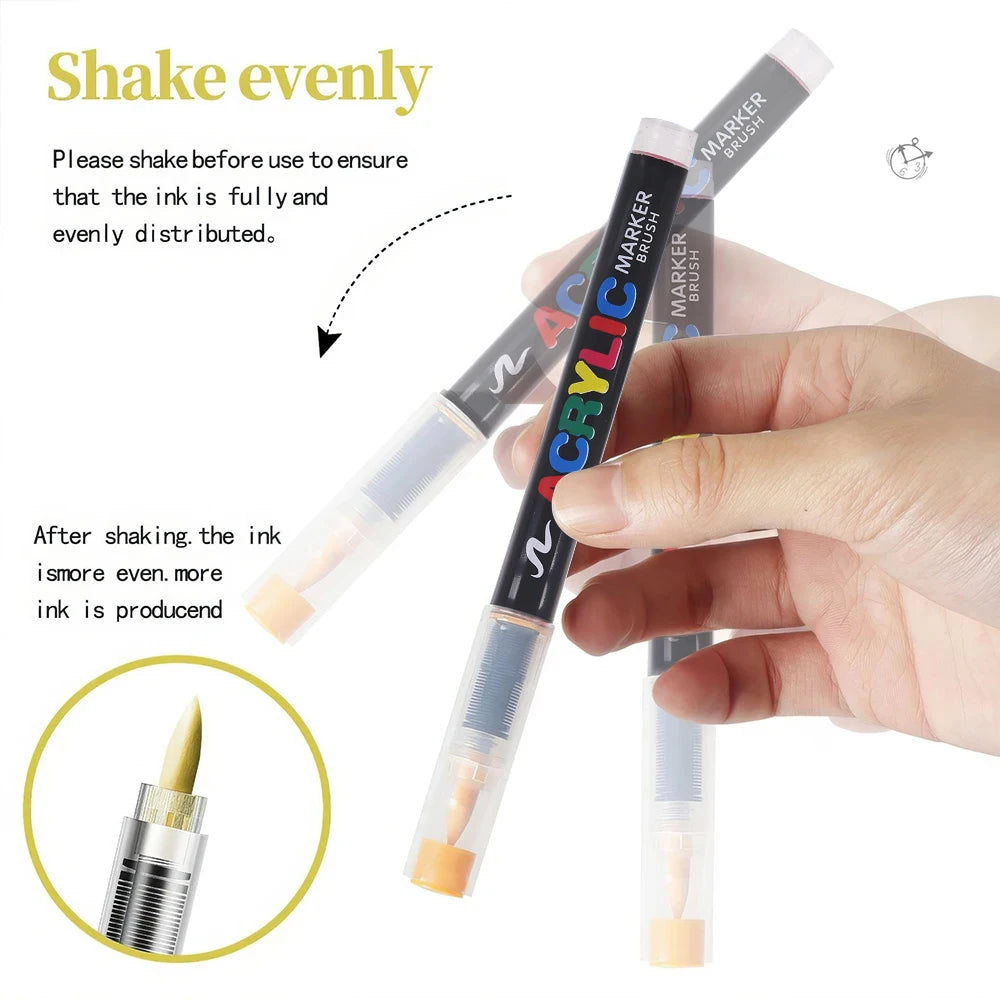 12-366 Colors Acrylic Paint Pen Markers Acrylic Felts