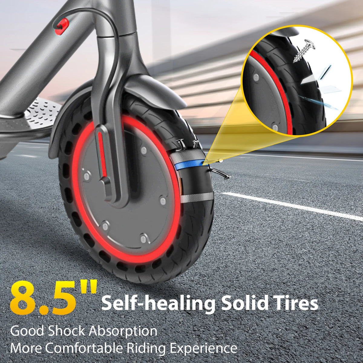 Dual Brake Electric Scooter Seat Storage Bag 350w