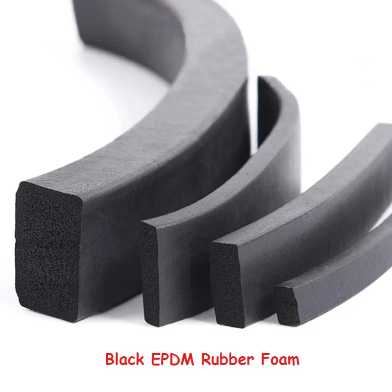 Black Epdm Rubber Foam Sponge Bar Seal Strip