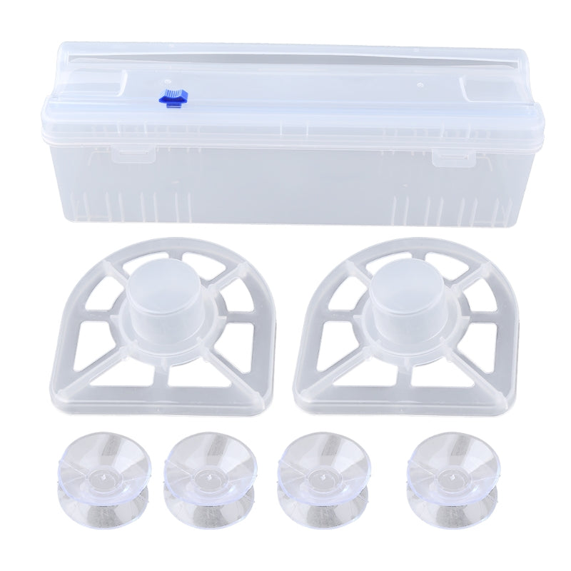 Reusable Food Plastic Wrap Dispenser Cutter Adjustable Cling