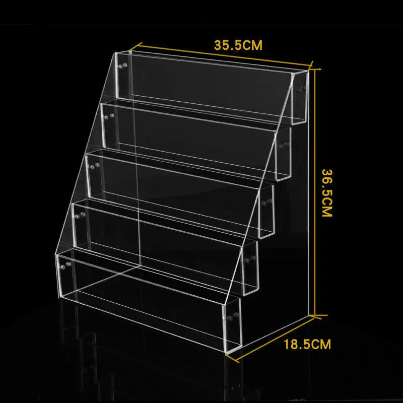 2-6 Tier Acrylic Book Display Stand Desk Bookshelf