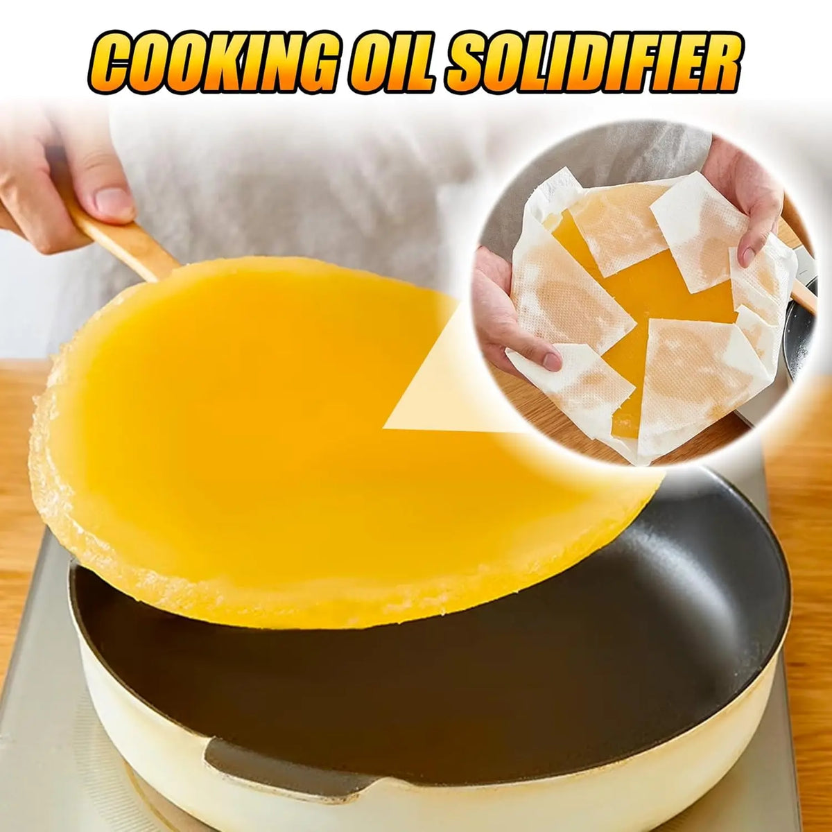 Grease Solidifier Powder Cooking Oil Solidifier Disposal Frying