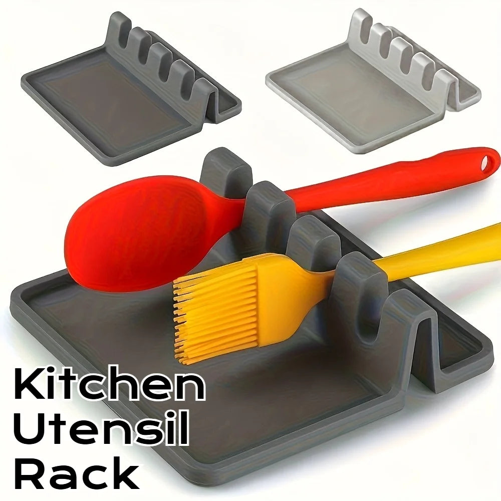 Silicone Kitchenware Rack Tableware Drying Mat Spoon Chopsticks