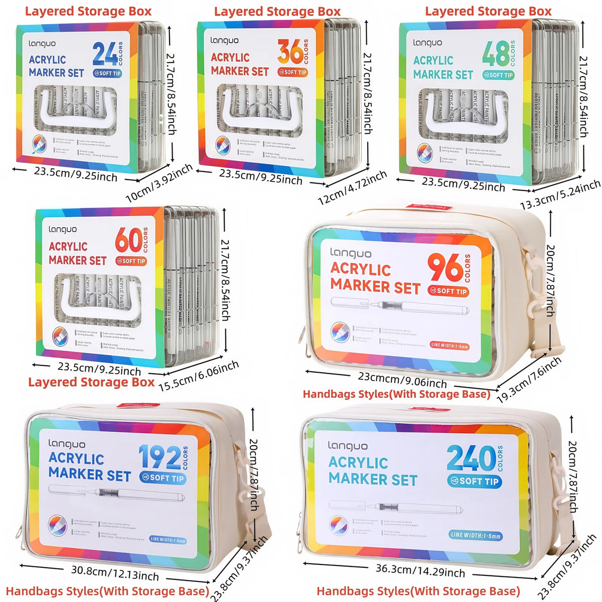 Automatic Ink Control Acrylic Paint Markers Handbags Styles