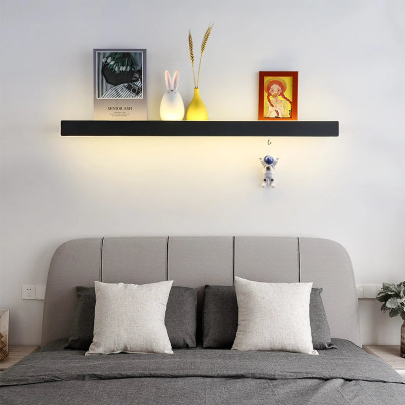 Modern Led Wall Lights Storage Rack Wall Lights