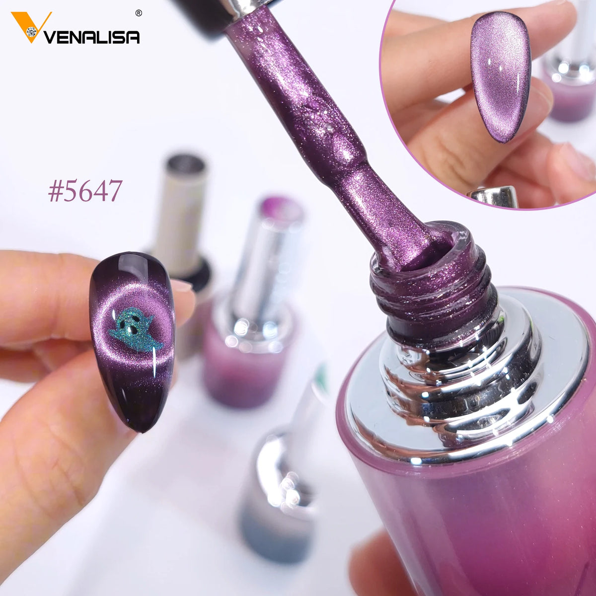 Round Brush Venalisa 1pc 10ml Nail Gel Polish